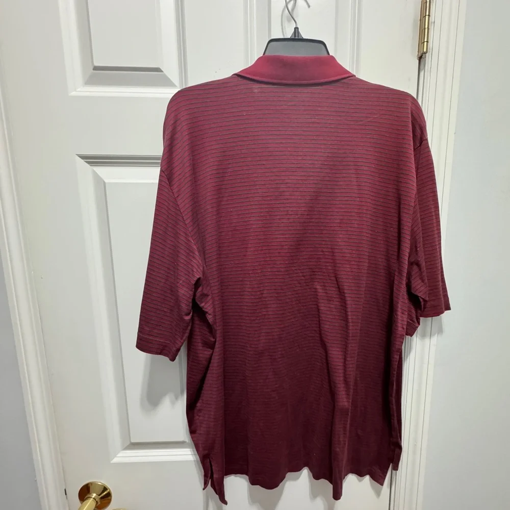 Ralph Lauren Robert Trent jones 100% Pima cotton polo shirt xl striped